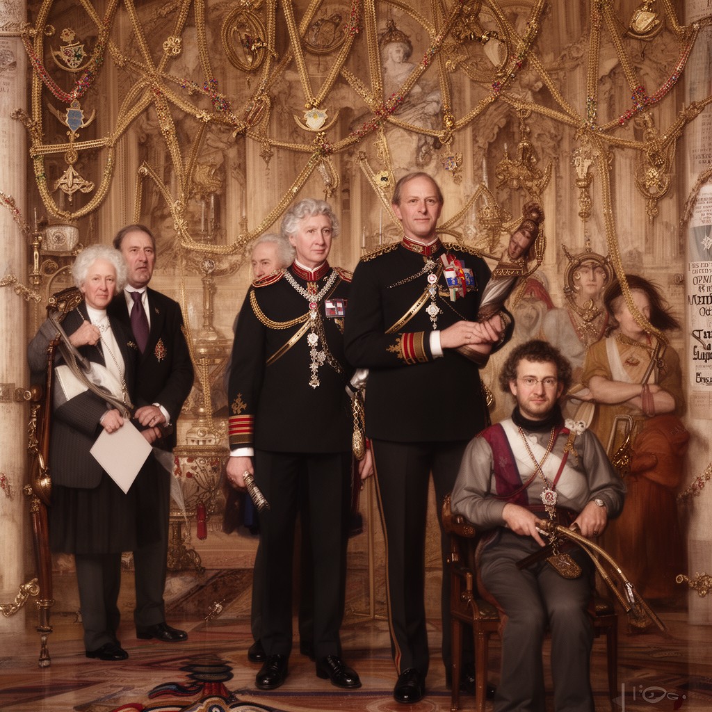 AI-generated illustration of Stranger Knights of the Garter