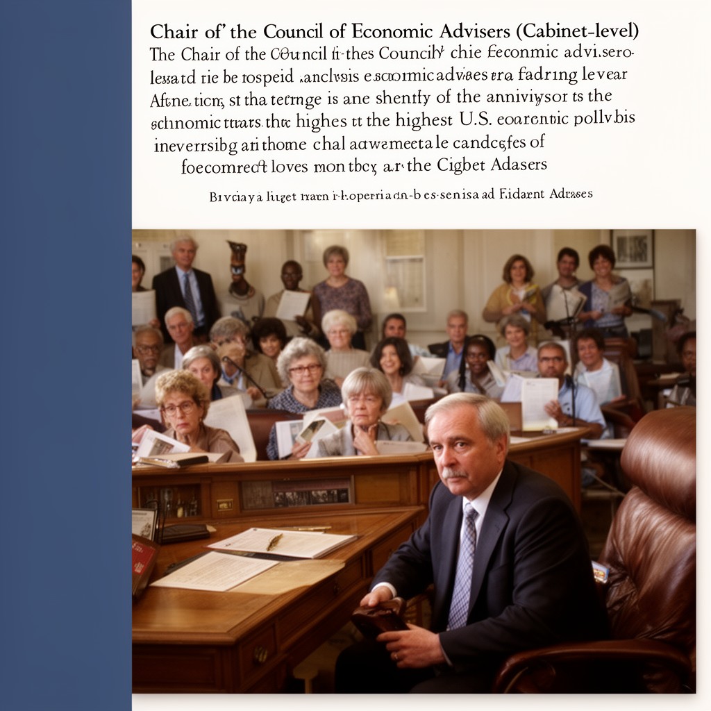AI-generated illustration of Chair of the Council of Economic Advisers (Cabinet-level)