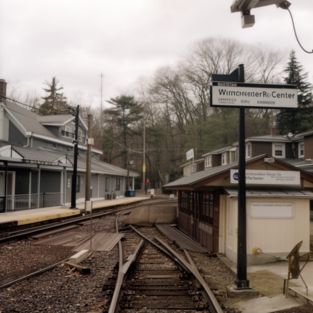 AI-generated illustration of Winchester Center station