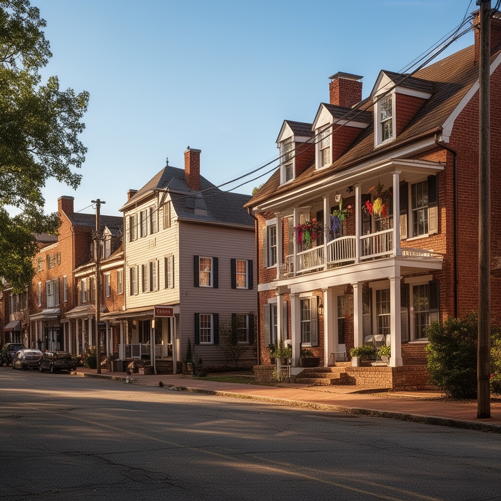 AI-generated illustration of Hillsborough, North Carolina