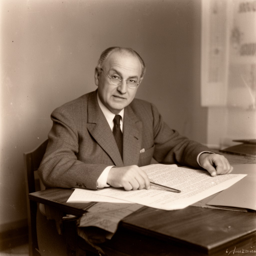 AI-generated illustration of Peretz Bernstein