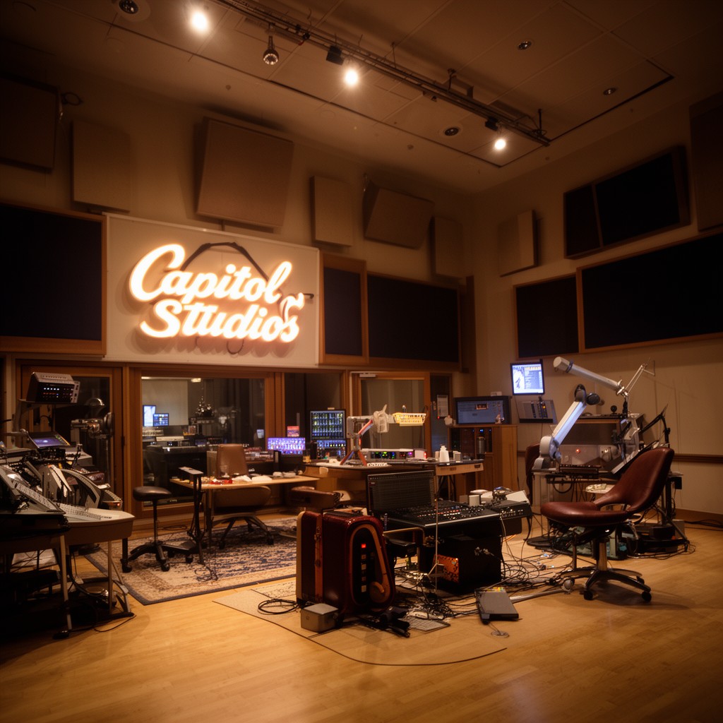 AI-generated illustration of Capitol Studios