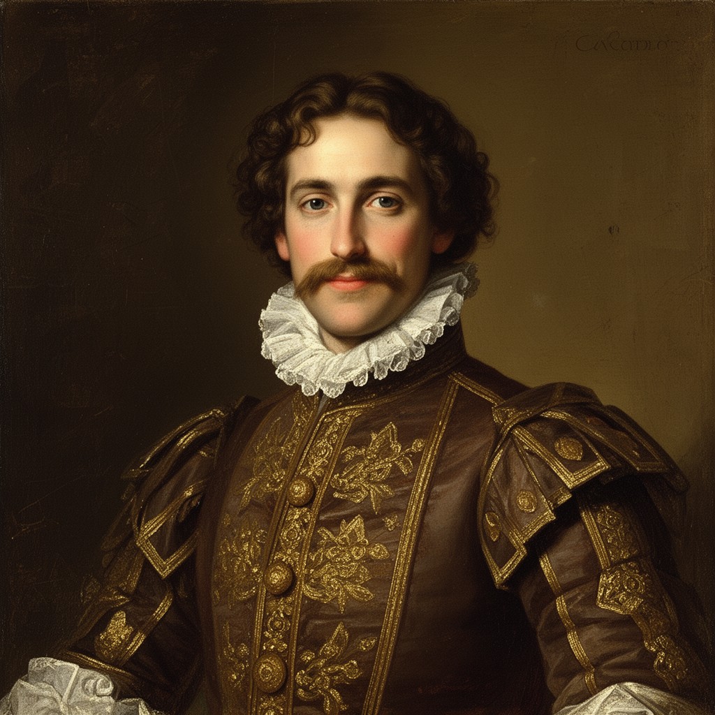 AI-generated illustration of Don Carlos, Prince of Asturias