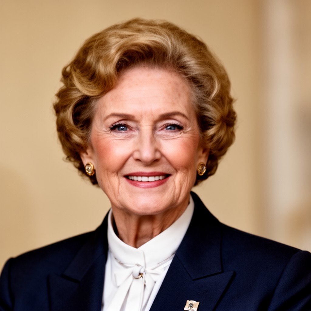 AI-generated illustration of Betty Ford