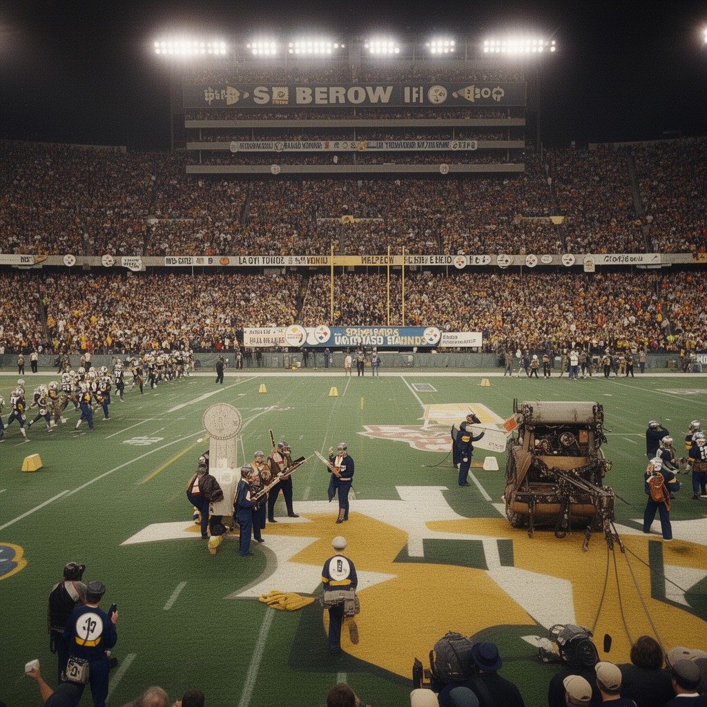 AI-generated illustration of Super Bowl IX
