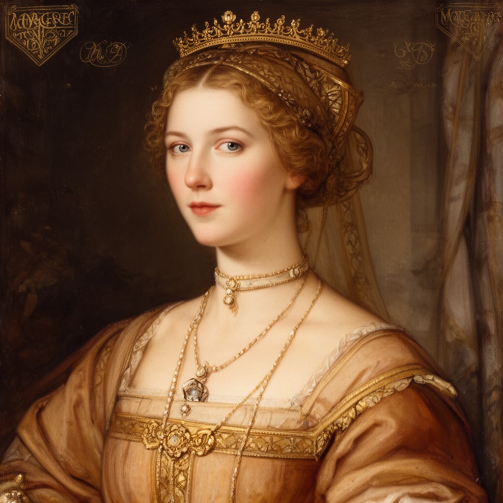 AI-generated illustration of Margaret of England, Countess of Pembroke