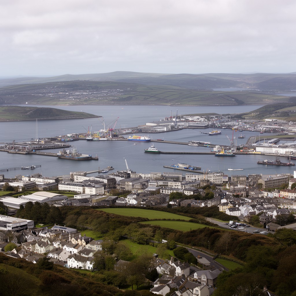 AI-generated illustration of Milford Haven