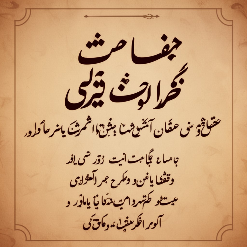 AI-generated illustration of Pashto language