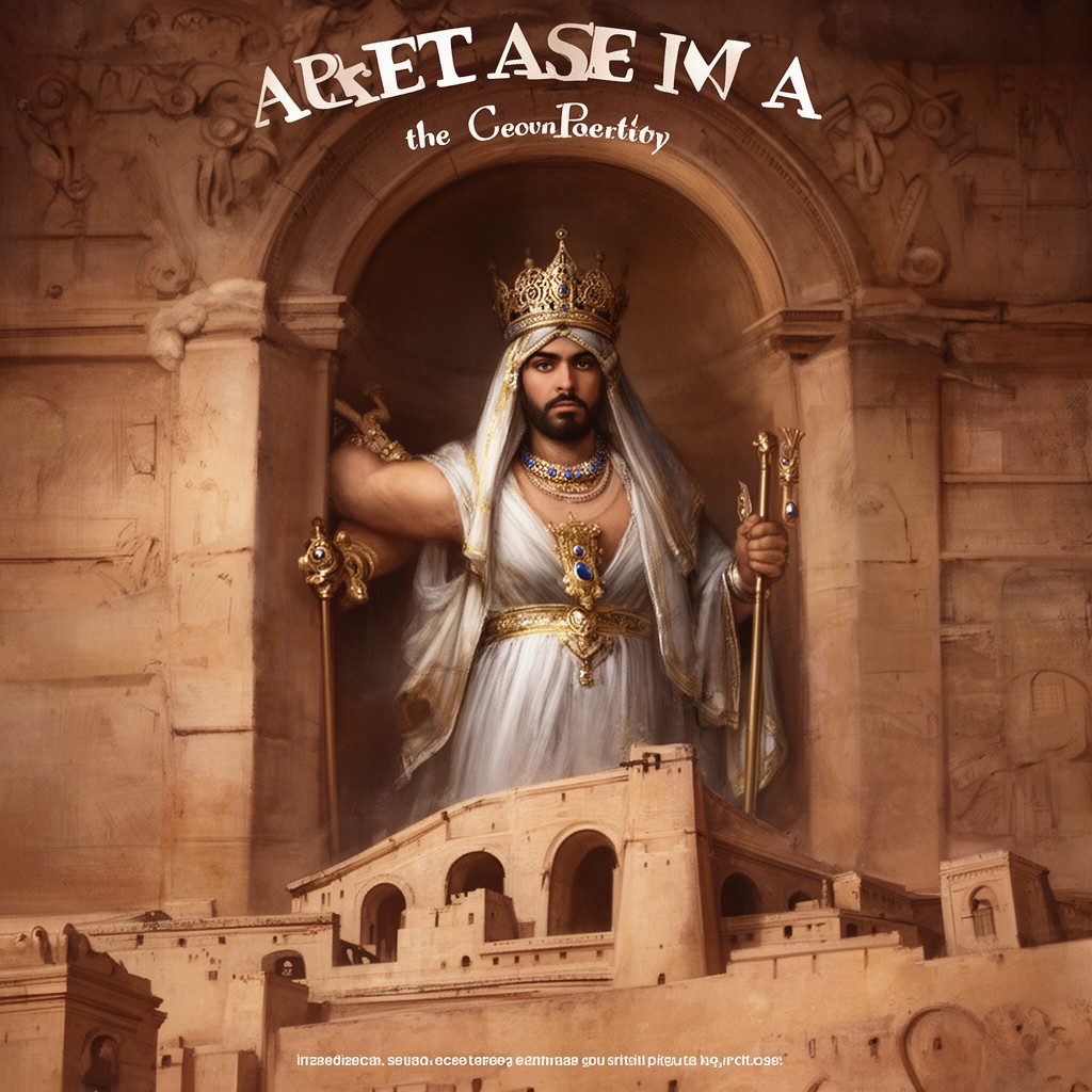 AI-generated illustration of Aretas IV of Nabatea