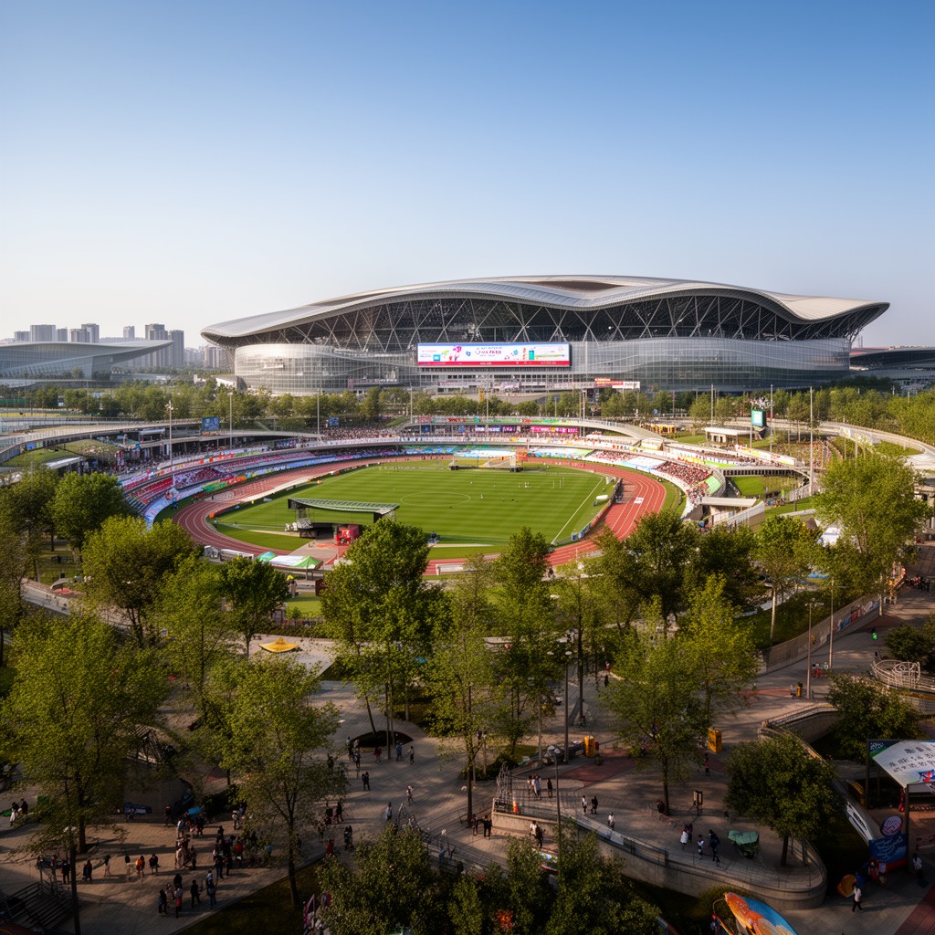 AI-generated illustration of Olympic Green
