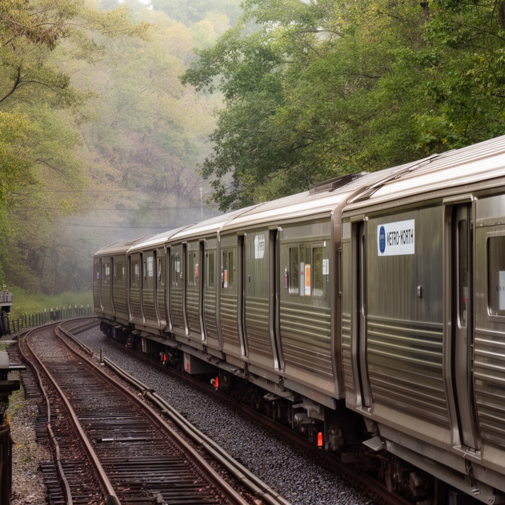 AI-generated illustration of Metro-North Railroad Port Jervis Line