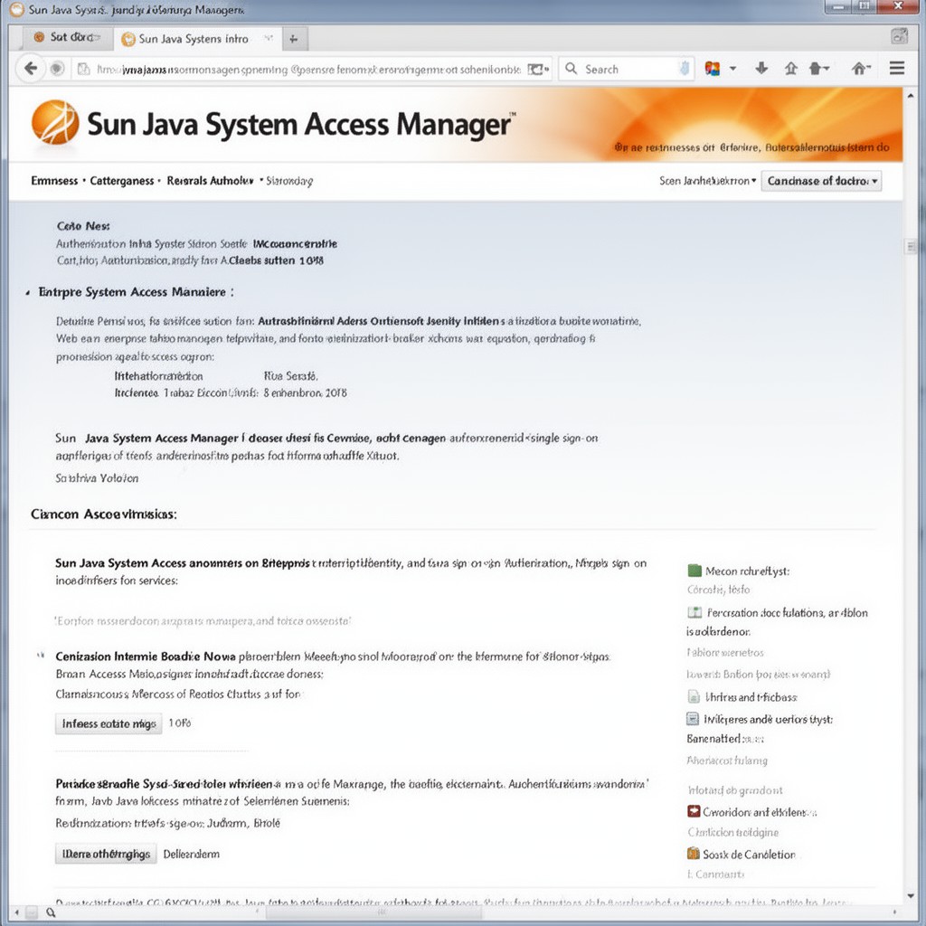 AI-generated illustration of Sun Java System Access Manager