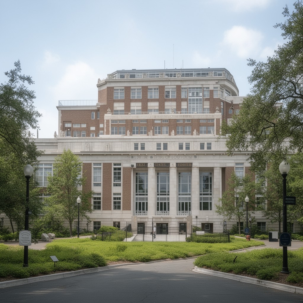 AI-generated illustration of United States District Court for the Western District of Louisiana