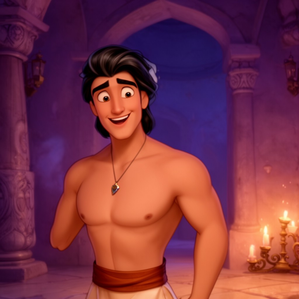 AI-generated illustration of Aladdin