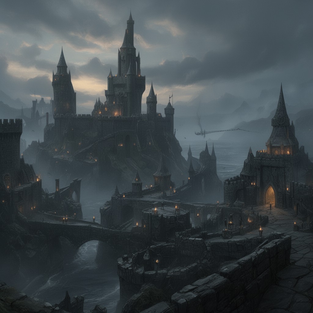 AI-generated illustration of A Song of Ice and Fire