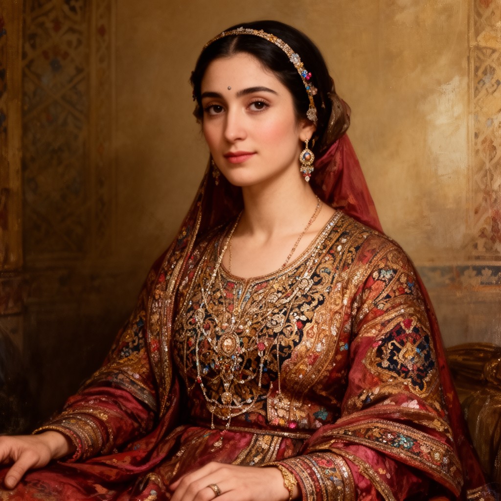 AI-generated illustration of Aisha Sultan Begum