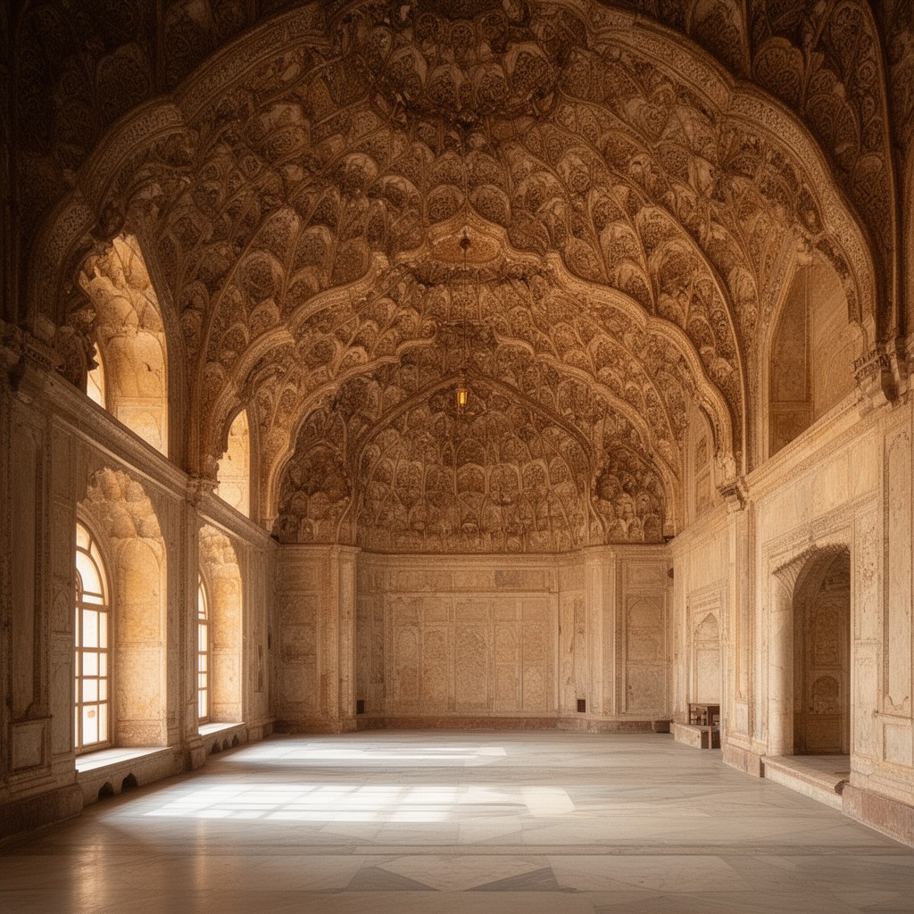 AI-generated illustration of Diwan-i-Khas