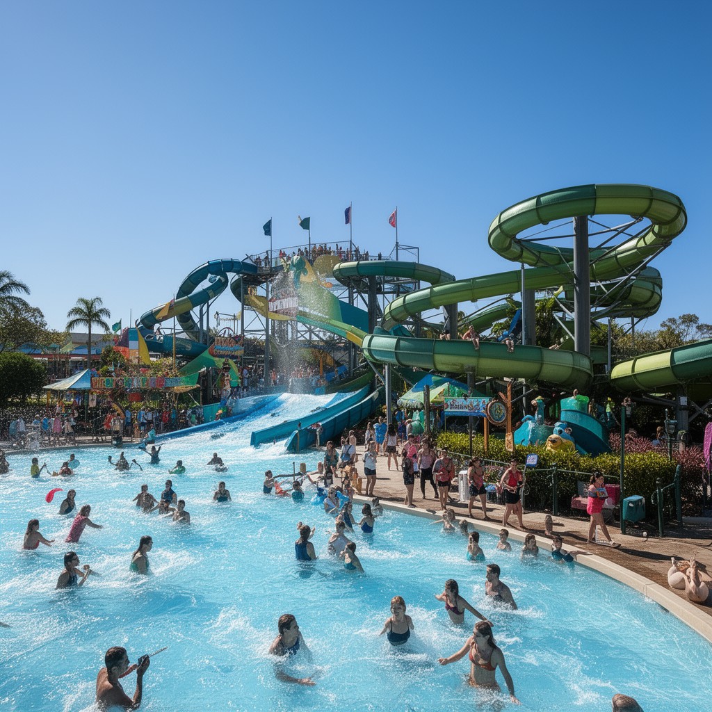 AI-generated illustration of Wet'n'Wild Gold Coast