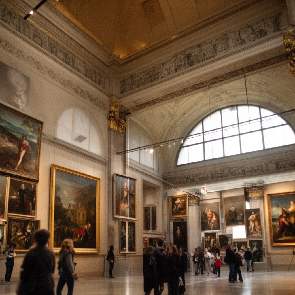 AI-generated illustration of Royal Museums of Fine Arts of Belgium