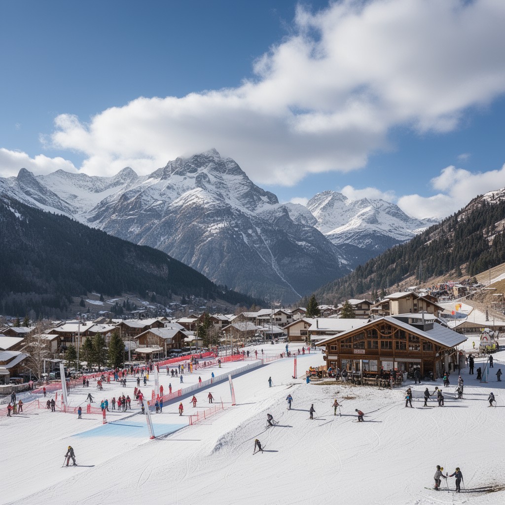 AI-generated illustration of Les Houches