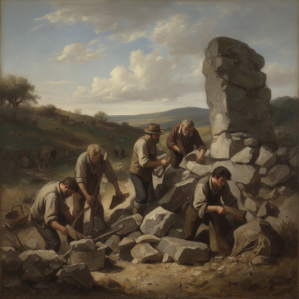AI-generated illustration of The Stone Breakers