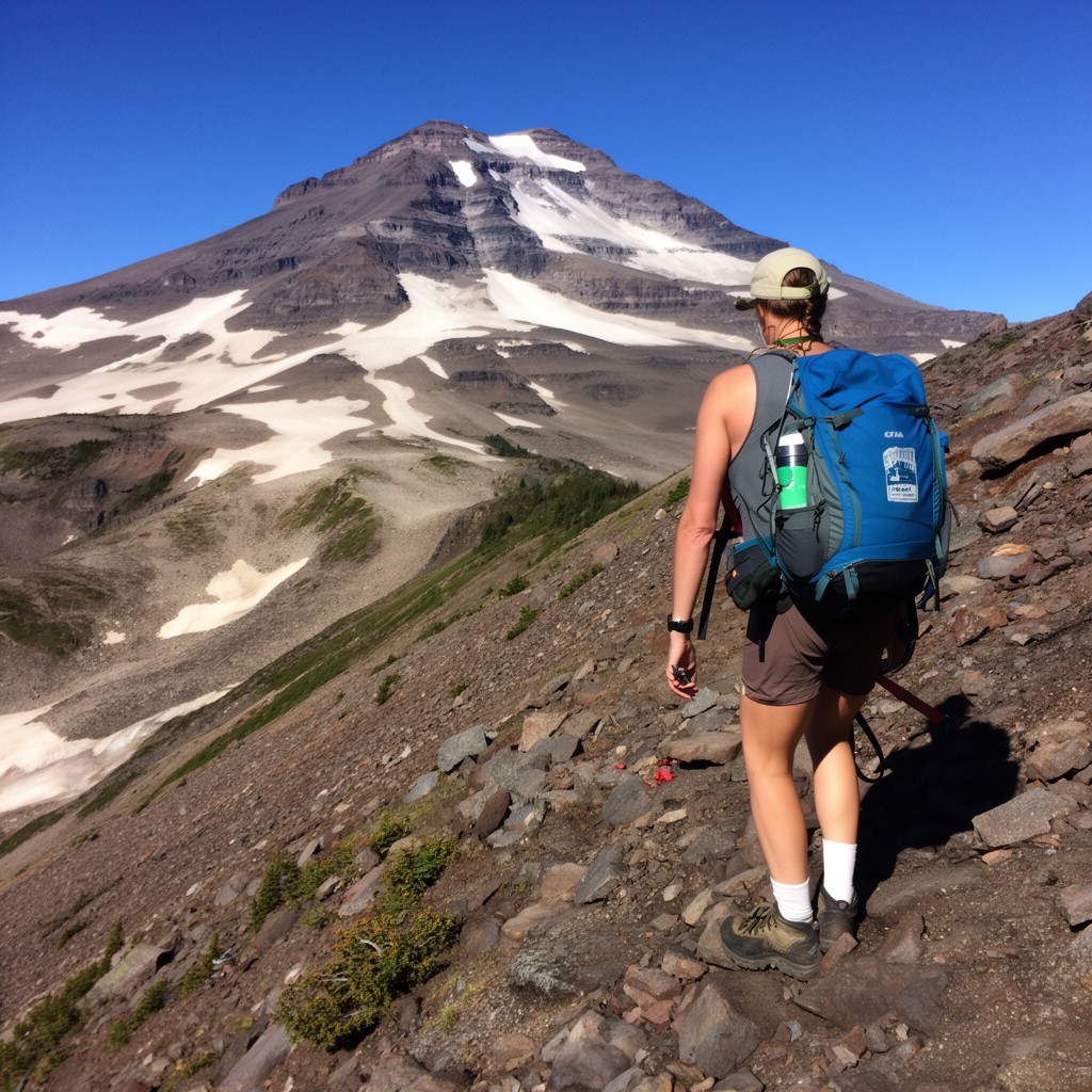AI-generated illustration of South Sister Climber Trail