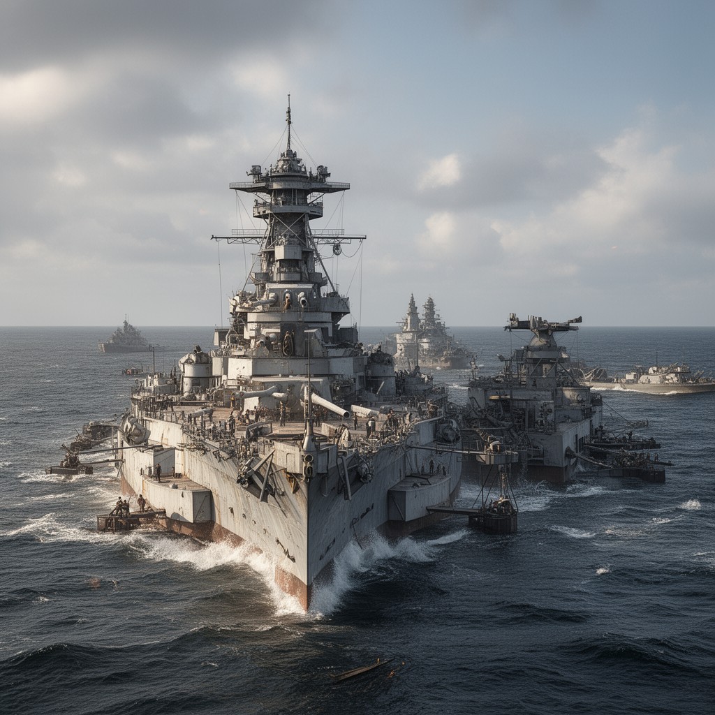 AI-generated illustration of SMS Derfflinger