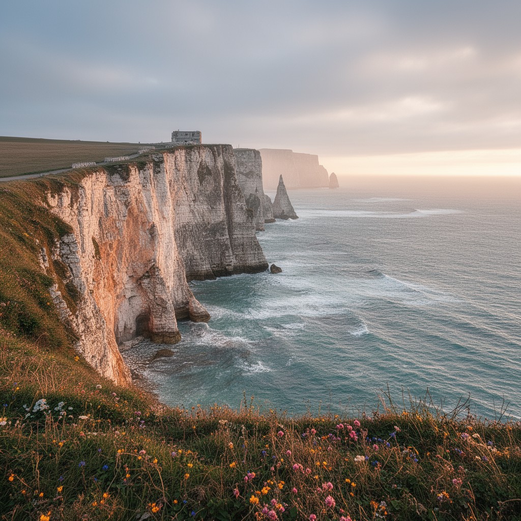 AI-generated illustration of Flamborough Head