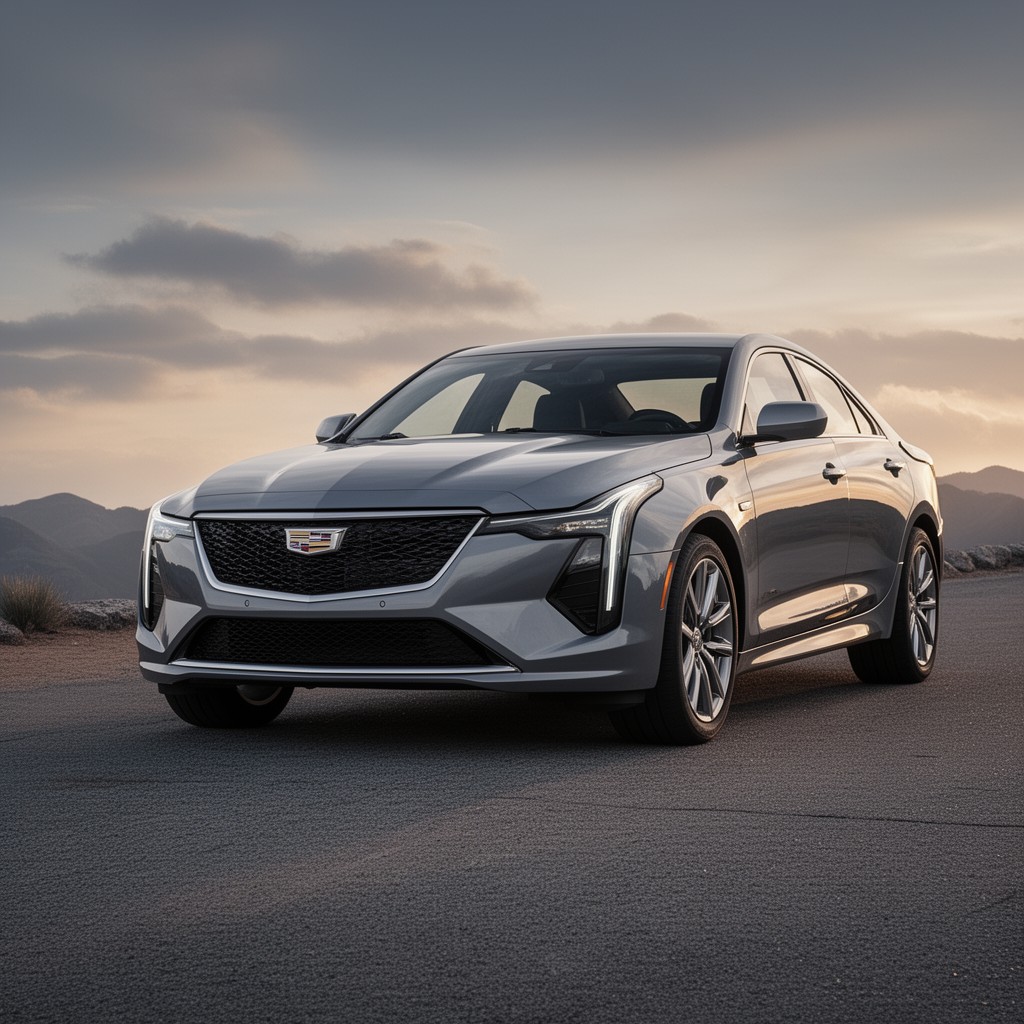 AI-generated illustration of Cadillac CT4