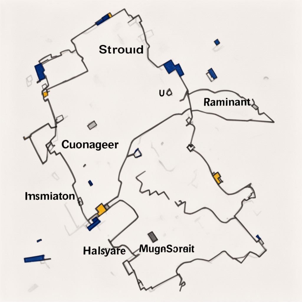 AI-generated illustration of Stroud (UK Parliament constituency)