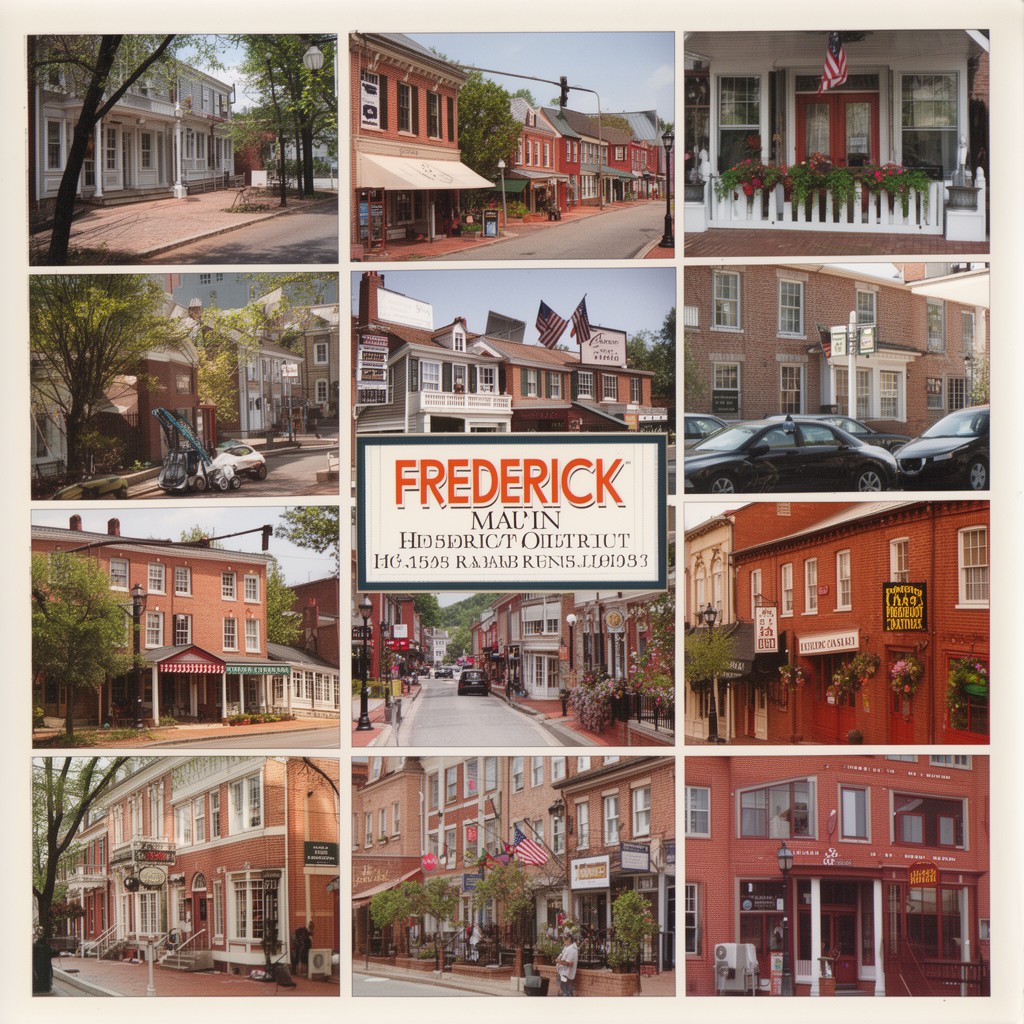 AI-generated illustration of Frederick Historic District