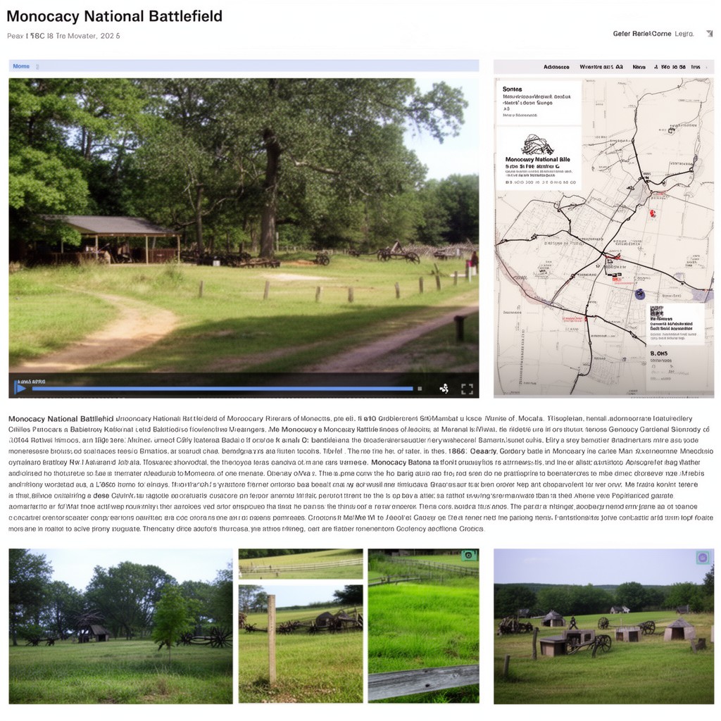 AI-generated illustration of Monocacy National Battlefield area