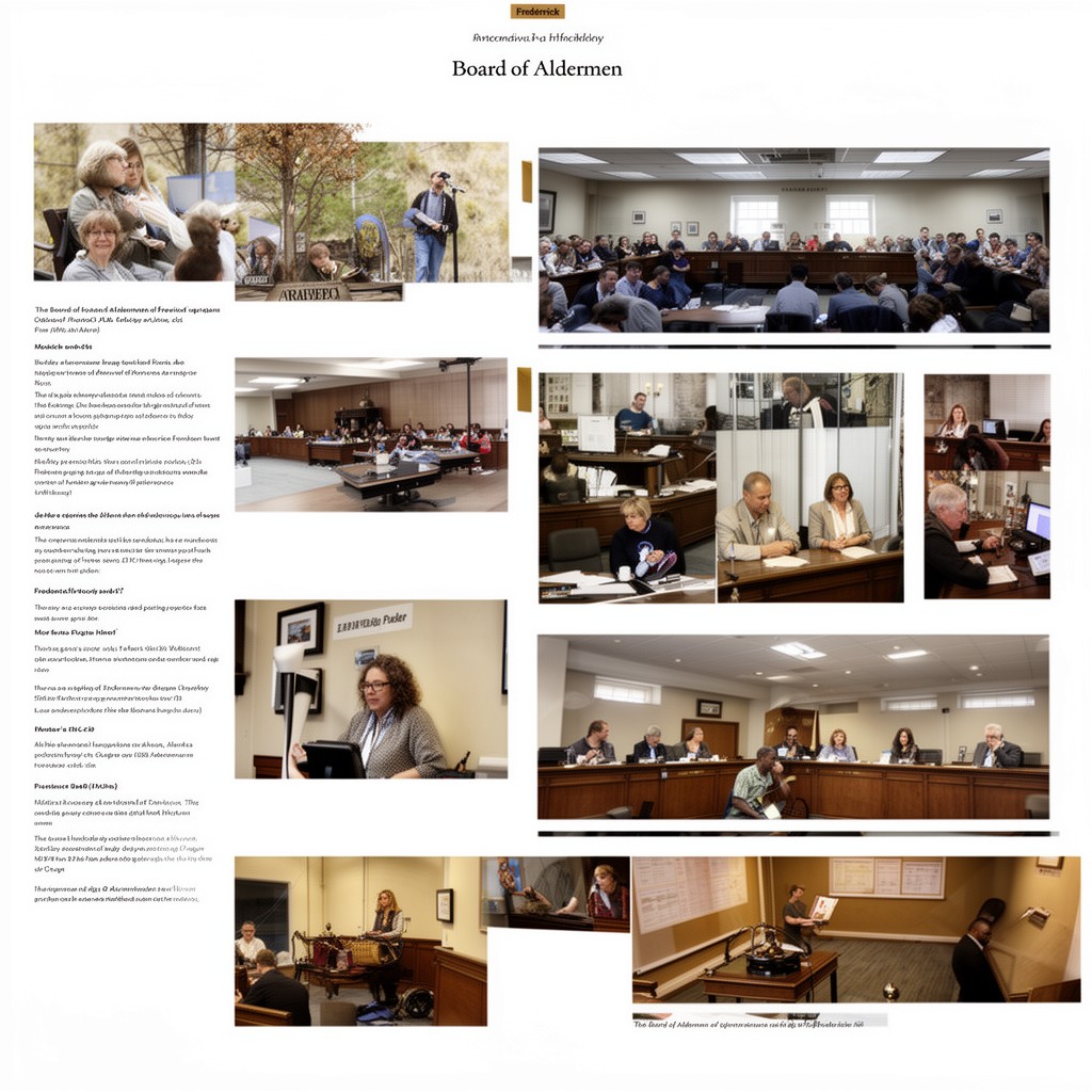 AI-generated illustration of Board of Aldermen of Frederick