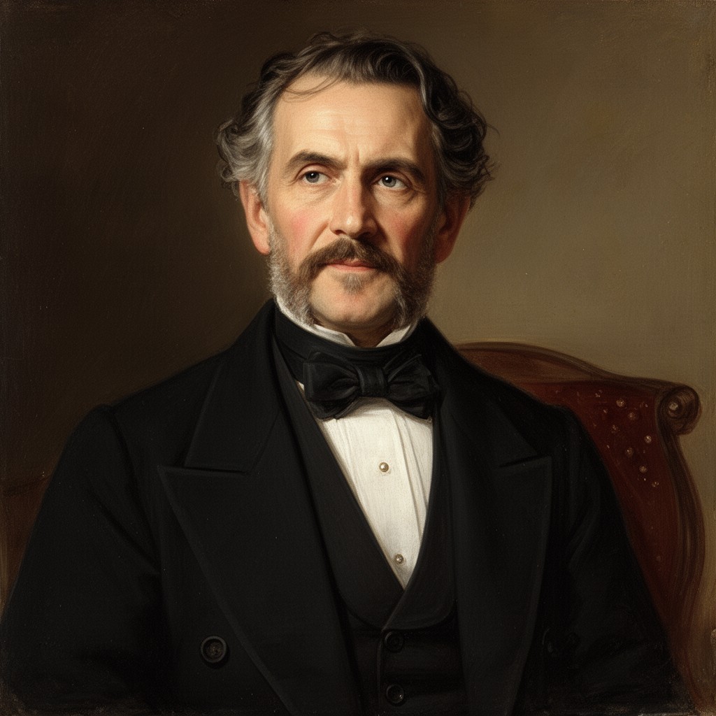 AI-generated illustration of Camillo Benso, Count of Cavour