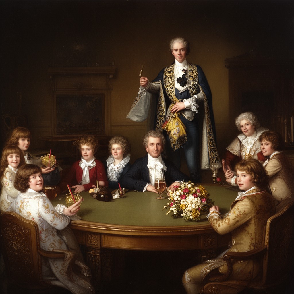 AI-generated illustration of Grosvenor family