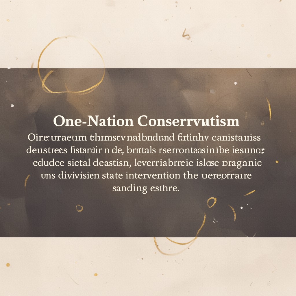 AI-generated illustration of One-nation conservatism