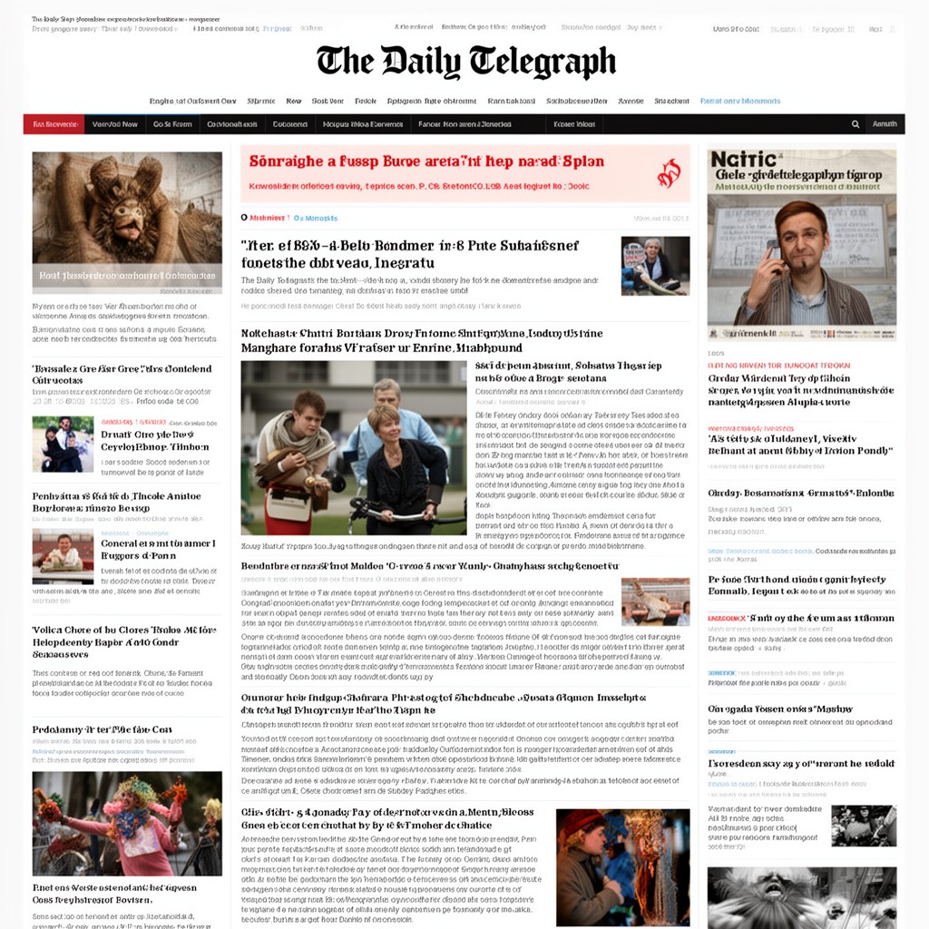 AI-generated illustration of The Daily Telegraph