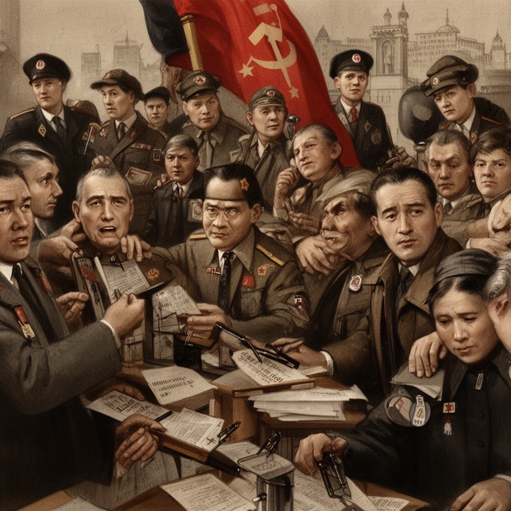 AI-generated illustration of Soviet period