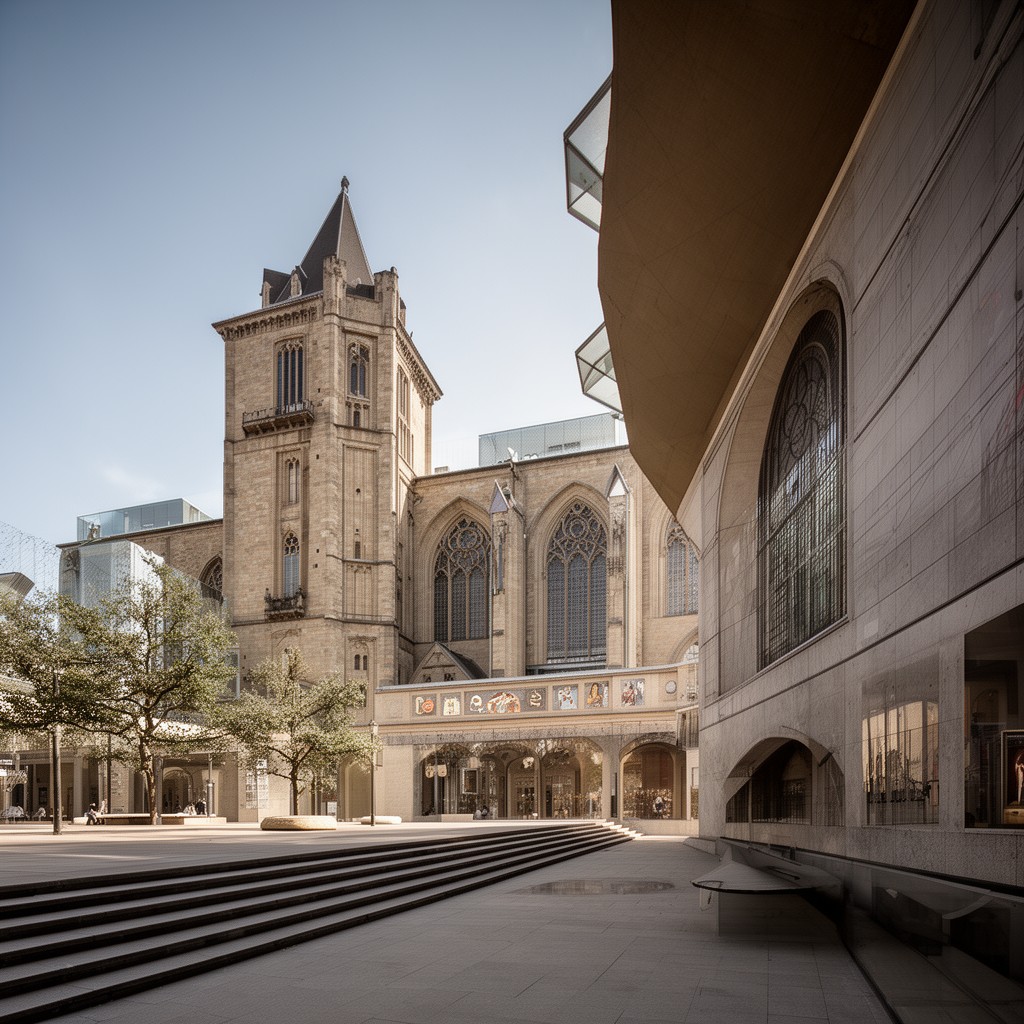 AI-generated illustration of Paulinum – Aula und Universitätskirche St. Pauli