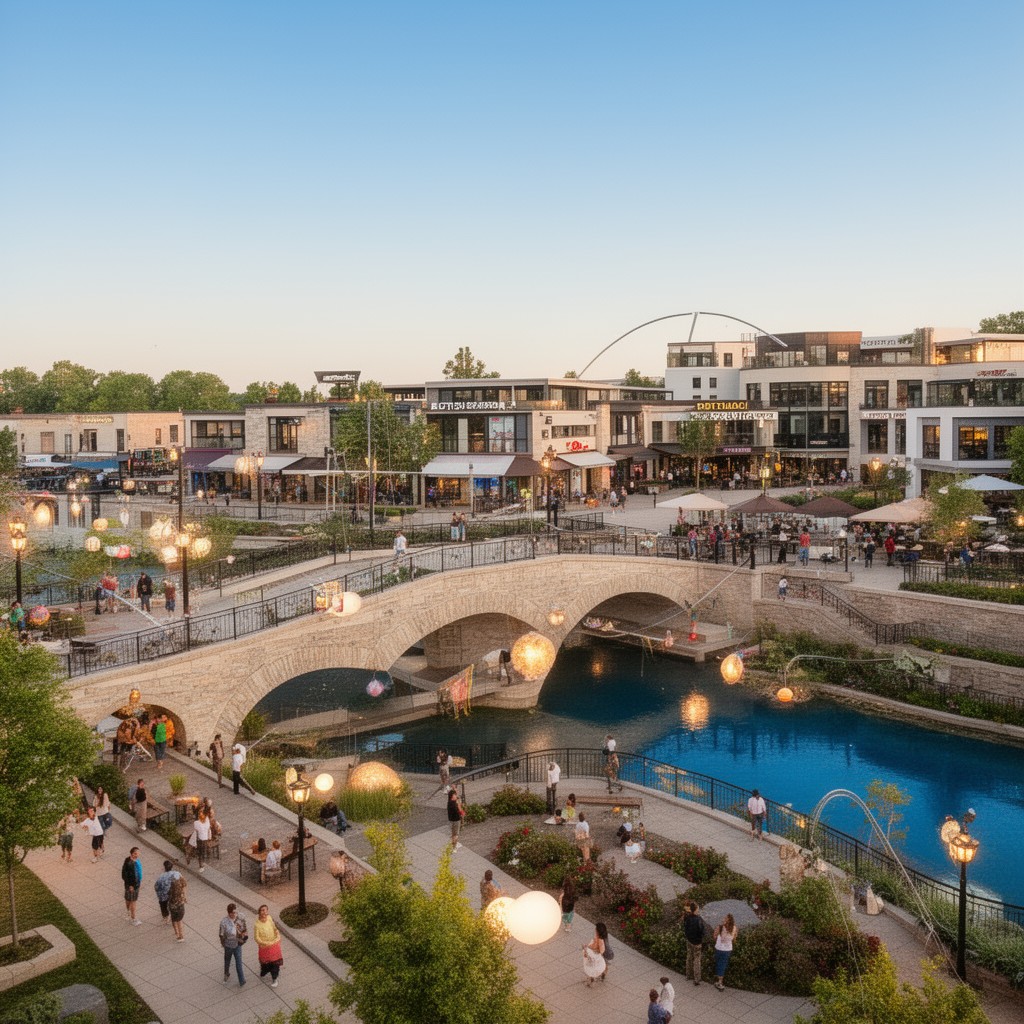 AI-generated illustration of Stonebridge at Potomac Town Center