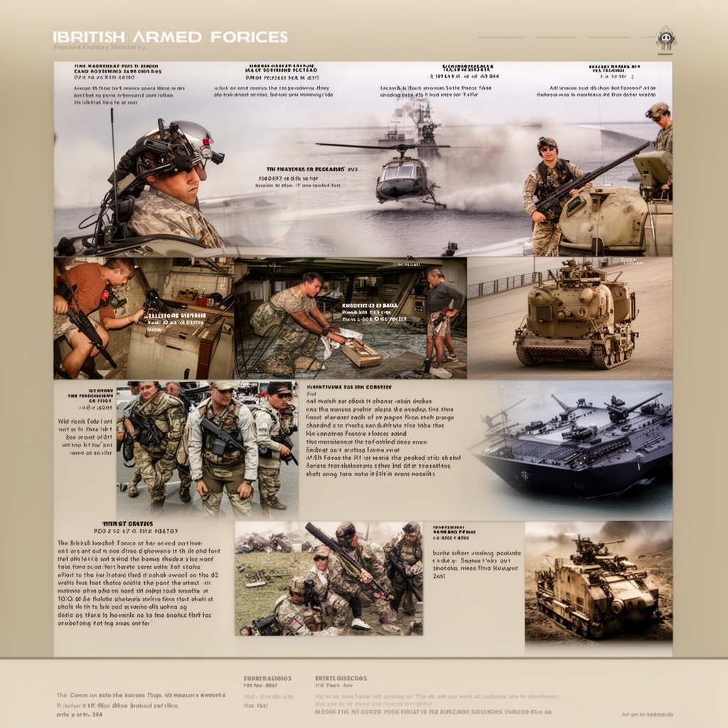 AI-generated illustration of British Armed Forces