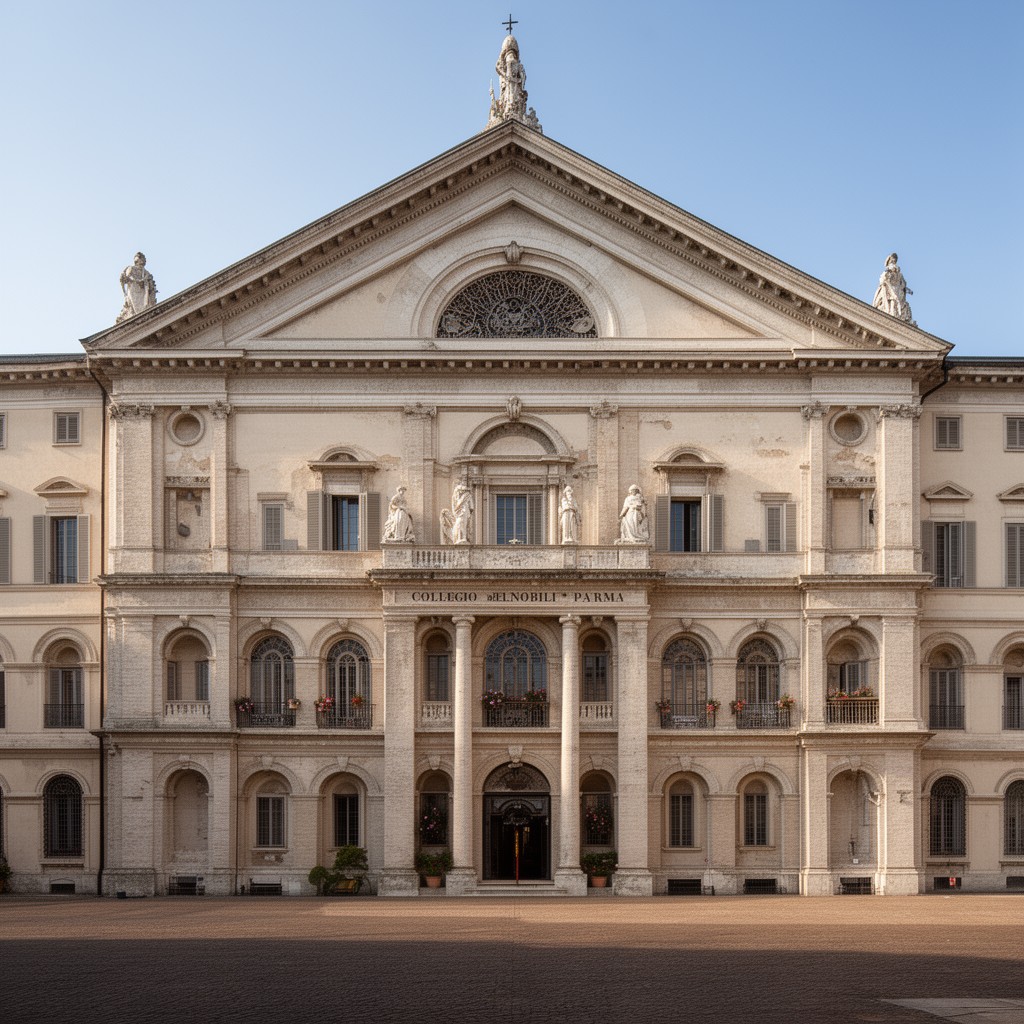 AI-generated illustration of Collegio dei Nobili di Parma