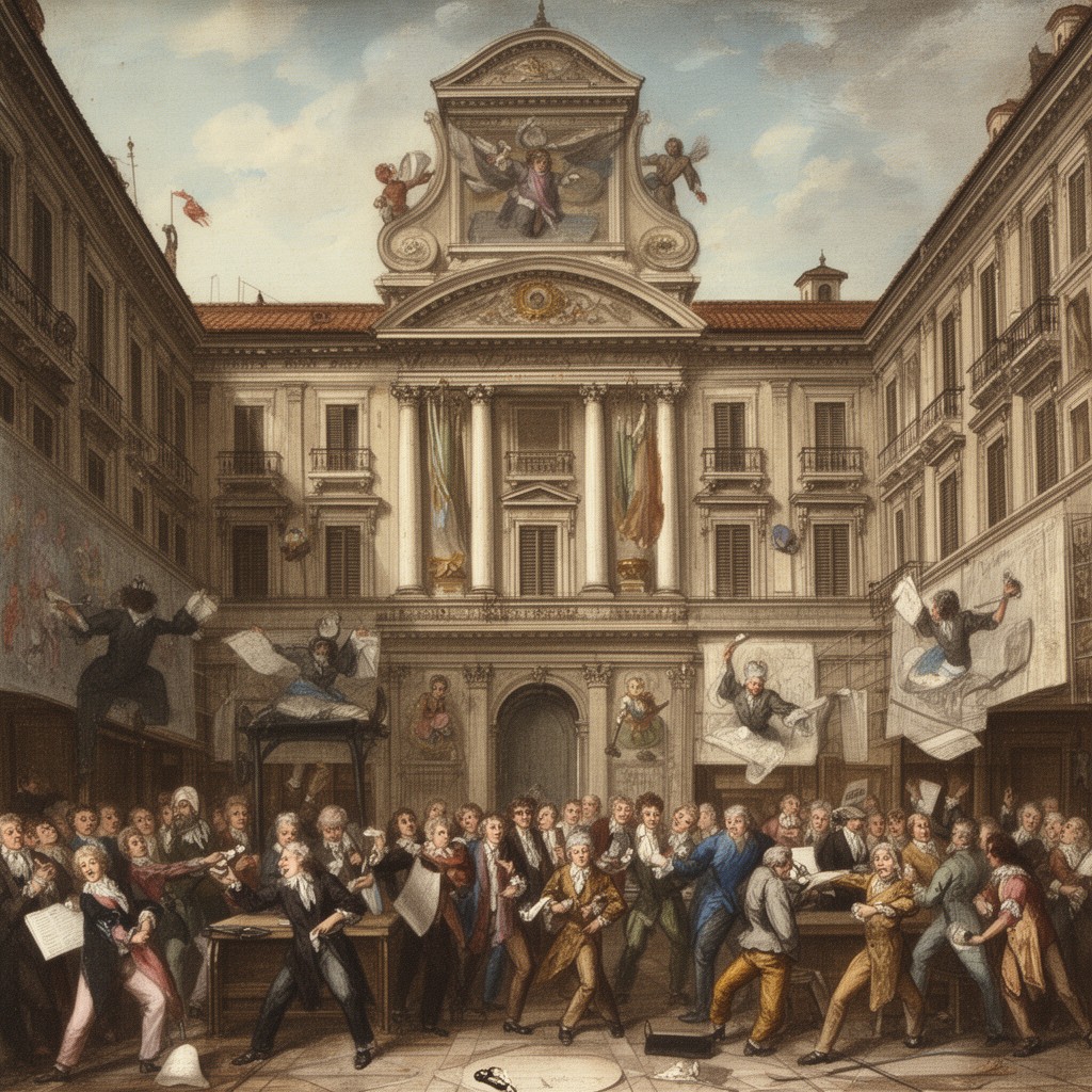 AI-generated illustration of Accademia dei Pugni