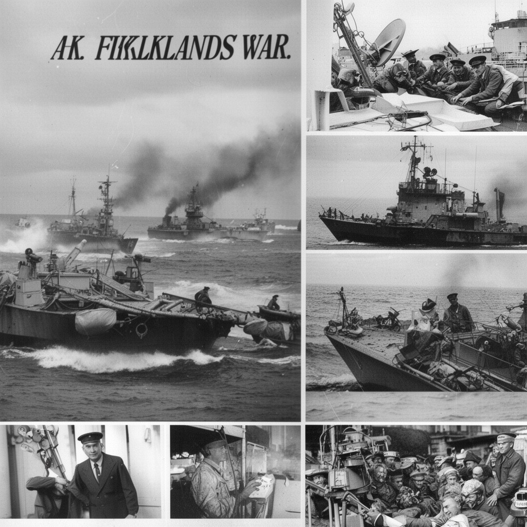 AI-generated illustration of Falklands War
