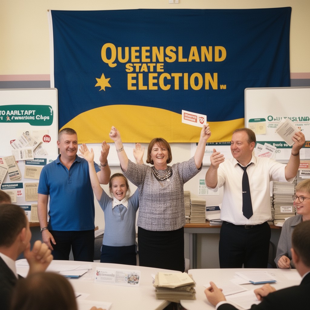 AI-generated illustration of Queensland state elections