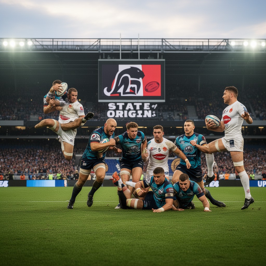AI-generated illustration of State of Origin series