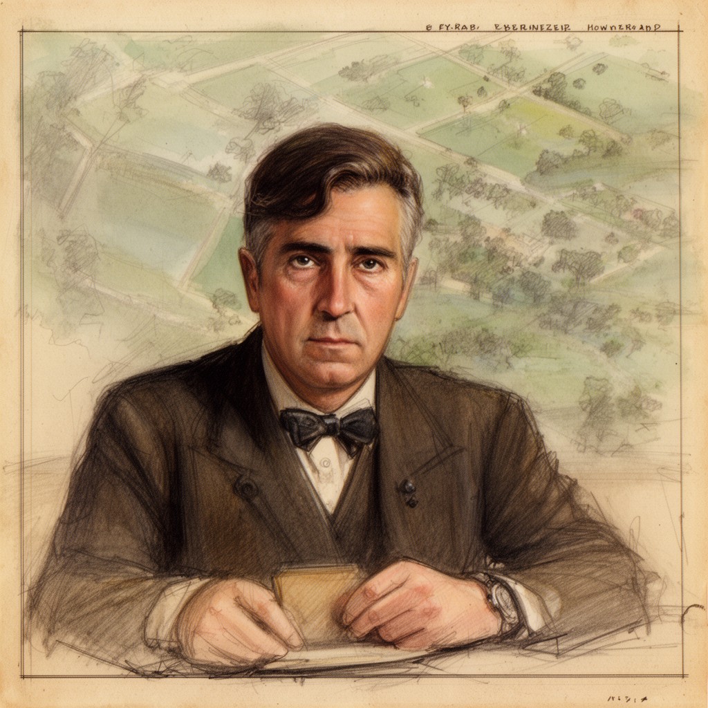 AI-generated illustration of Ebenezer Howard