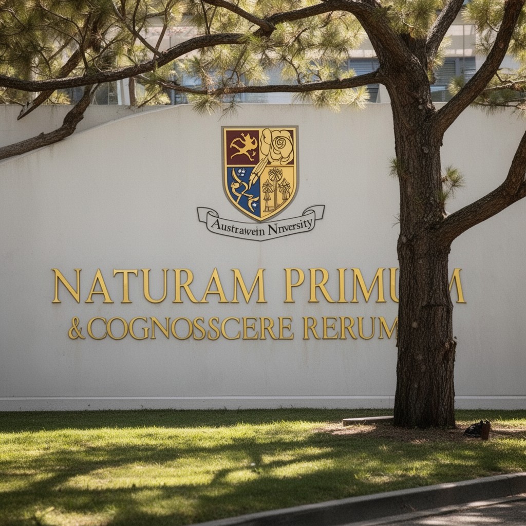 AI-generated illustration of Naturam Primum Cognoscere Rerum