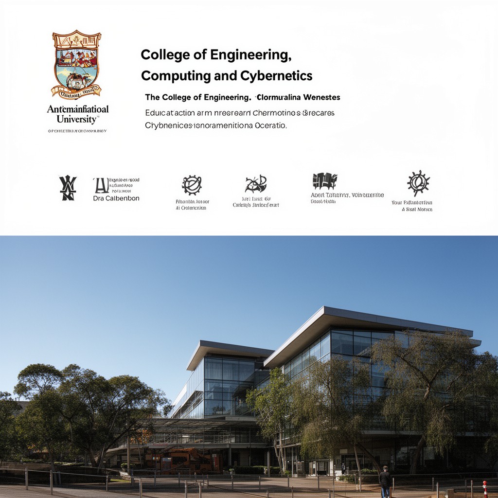 AI-generated illustration of College of Engineering, Computing and Cybernetics