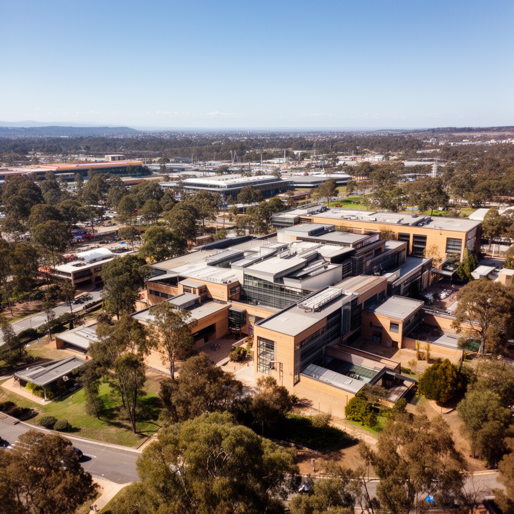 AI-generated illustration of Acton campus